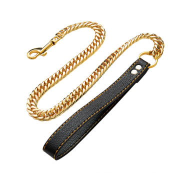 Factory Drop Shipping Pet Leash 16mm Aço inoxidável Trelas para cães Comprimento da cadeia para treinamento para cães